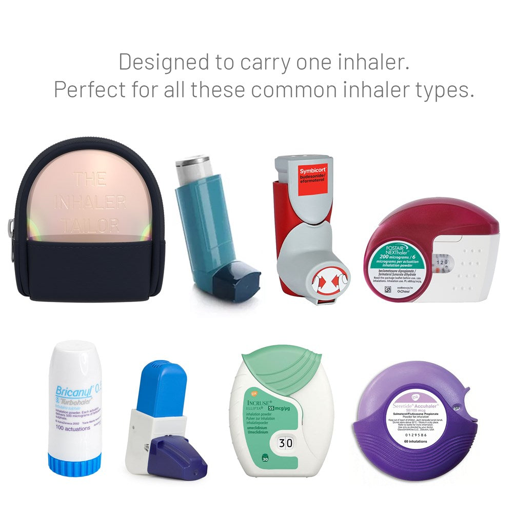 Inhaler Tailor Covers - Inhaler Pouch - BLACK