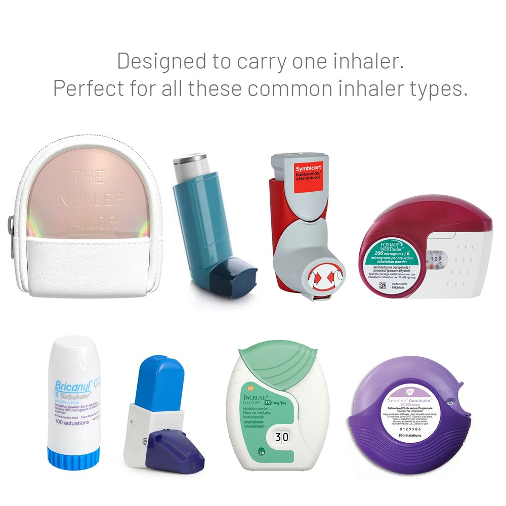 Inhaler Tailor Covers - Inhaler Pouch - WHITE
