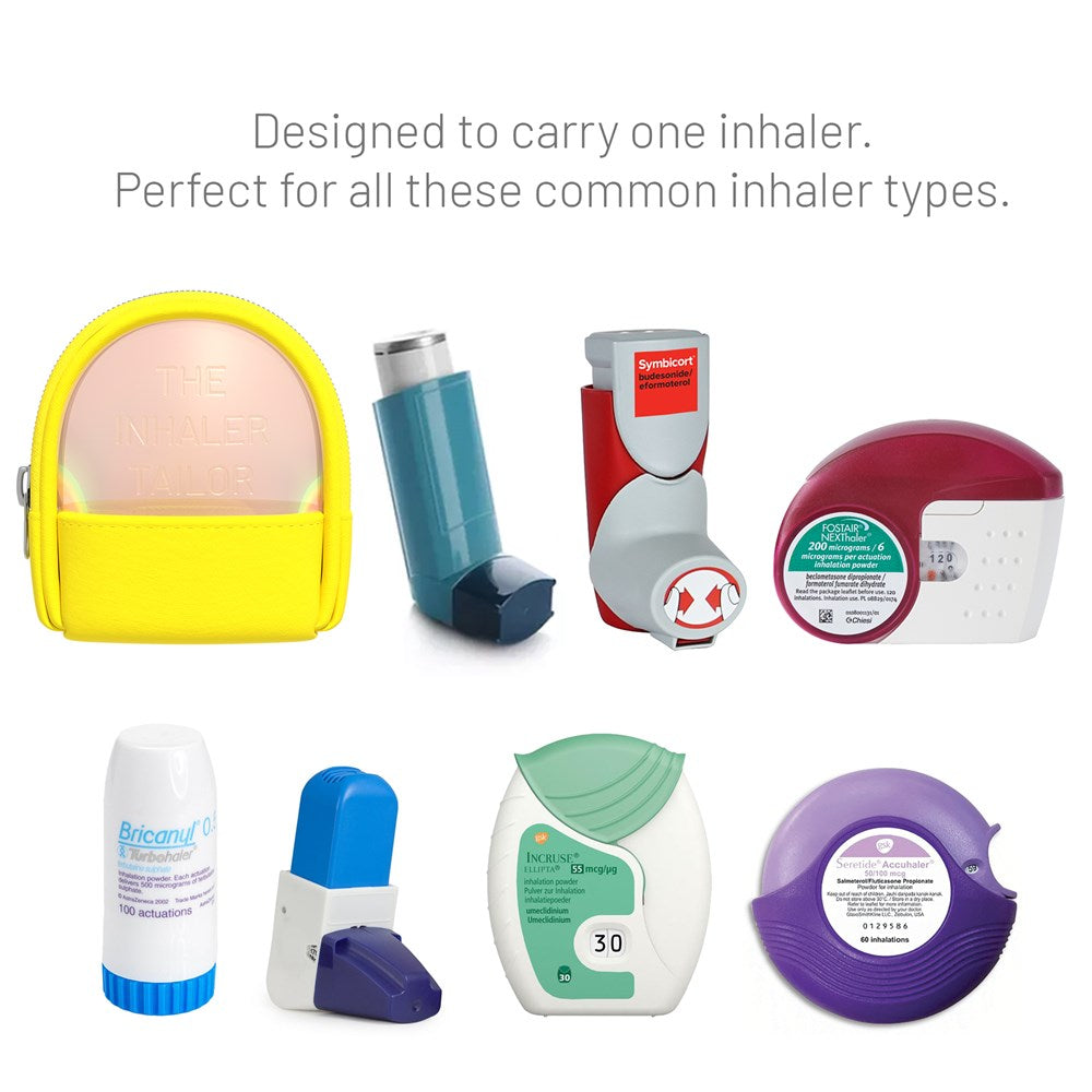 Inhaler Tailor Covers - Inhaler Pouch - YELLOW
